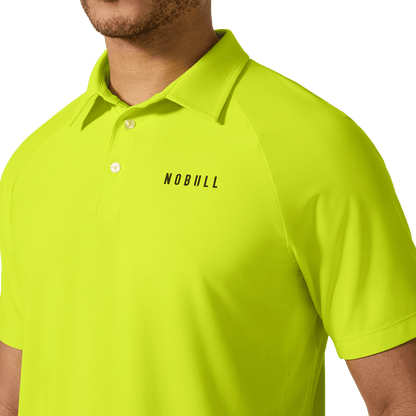 Men's Zest All Fore It Polo Front Detail Angle