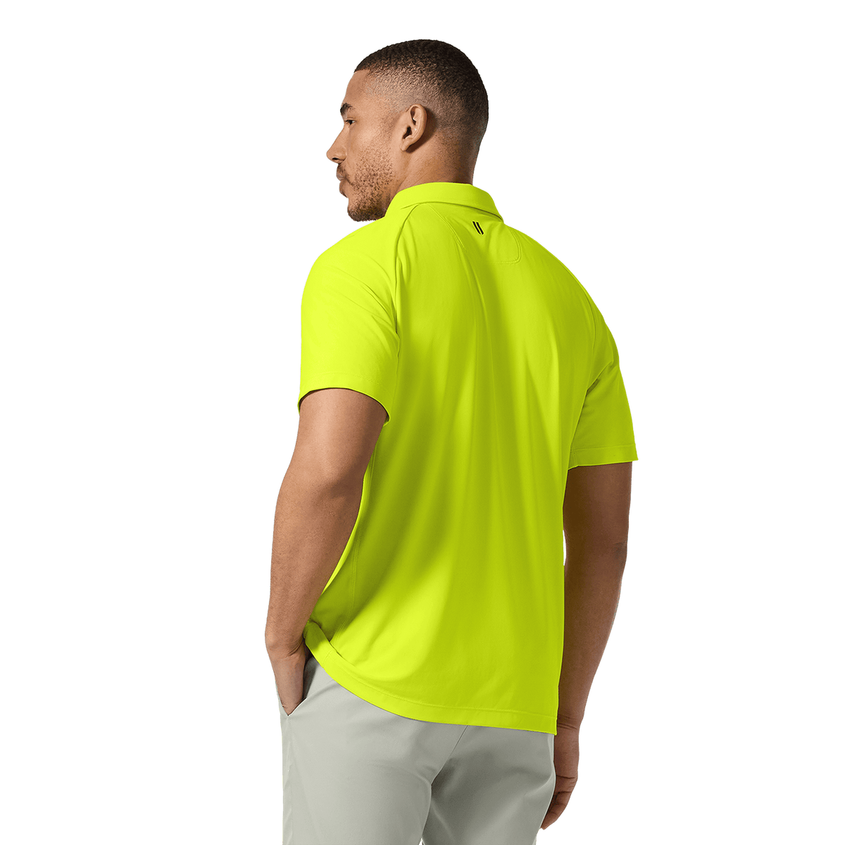 Men's Zest All Fore It Polo Back Upper Body Angle