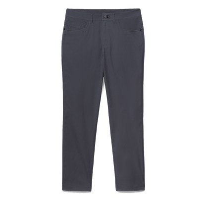 Slate Public Rec Men's Dealmaker 5-Pocket Pant Flat Lay Angle.