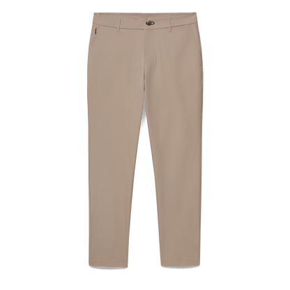 Sand Public Rec Men's Dealmaker Chino+ Pants Flat Lay Angle.
