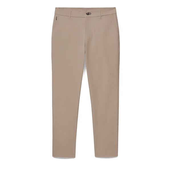 Sand Public Rec Men's Dealmaker Chino+ Pants Flat Lay Angle.