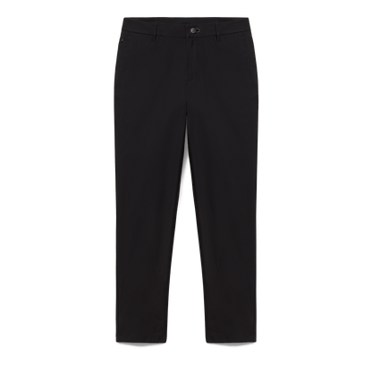Black Men's Public Rec Dealmaker Chino+ Pants Flat Lay Angle.