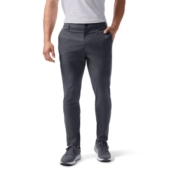 Slate Public Rec Men's Dealmaker Chino+ Pants Front Lower Body Angle.