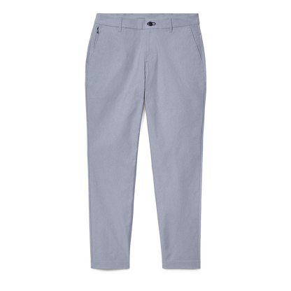 Men's Heather Chambray Dealmaker Chino+ Pant Flat Lay Angle.