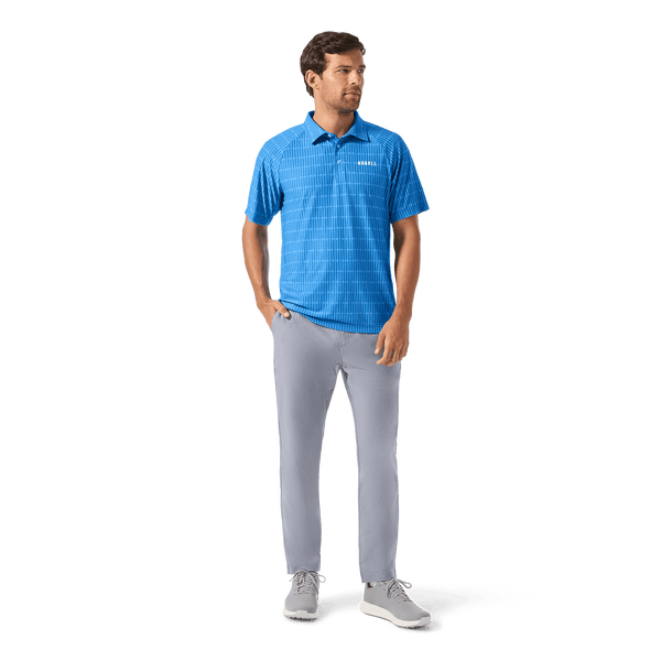 Men's Heather Chambray Dealmaker Chino+ Pant Front Full Body Angle.