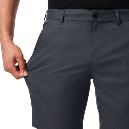 Slate Men's Dealmaker Chino+ Short Stretch Detail Angle.