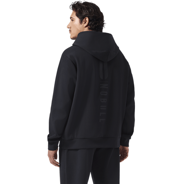 Men's Black NOBULL Elements Hoodie Back On Body Angle.