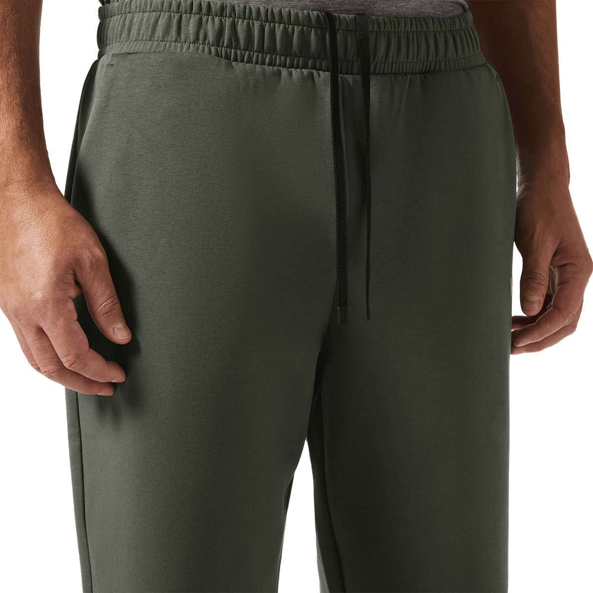 Men's Dark Army NOBULL Elements Sweatpants Drawstring Detail Angle.