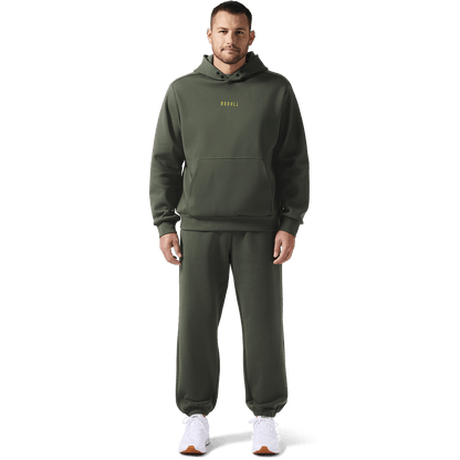 Men's Dark Army NOBULL Elements Sweatpants Front Full Body Angle.