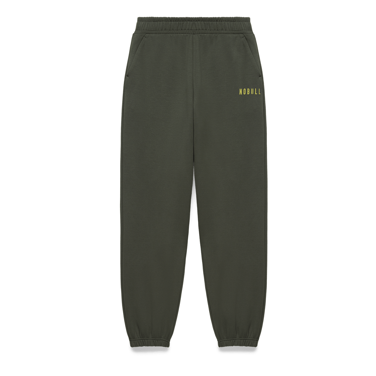 Men's Dark Army NOBULL Elements Sweatpants Flat Lay Angle.