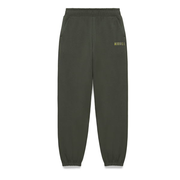 Men's Dark Army NOBULL Elements Sweatpants Flat Lay Angle.