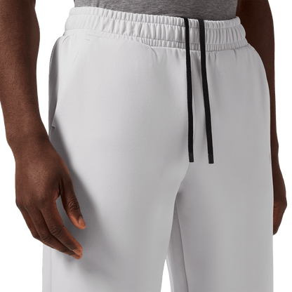 Men's Light Grey NOBULL Elements Sweatpants Drawstring Detail Angle.