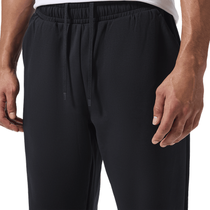 Men's Black NOBULL Elements Sweatpants Drawstring Detail Angle.