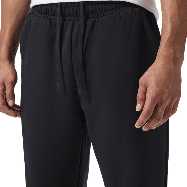 Men's Black NOBULL Elements Sweatpants Drawstring Detail Angle.
