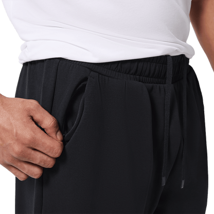 Men's Black NOBULL Elements Sweatpants Secret Pocket Detail Angle.