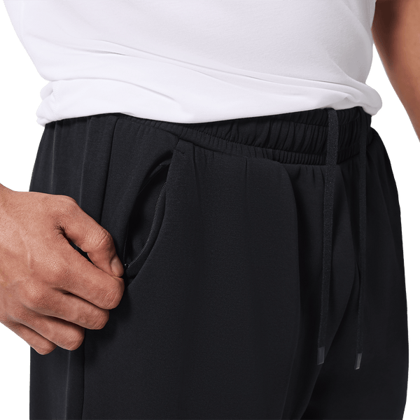 Men's Black NOBULL Elements Sweatpants Secret Pocket Detail Angle.