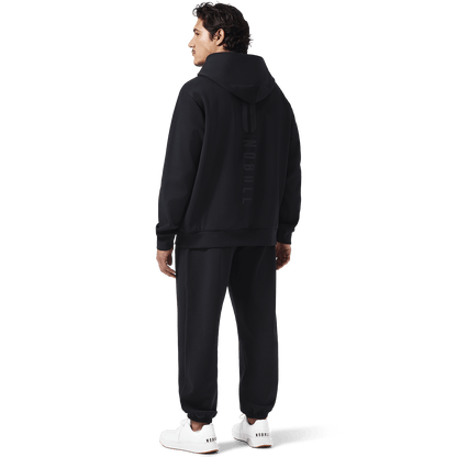Men's Black NOBULL Elements Sweatpants Back Full Body Angle.