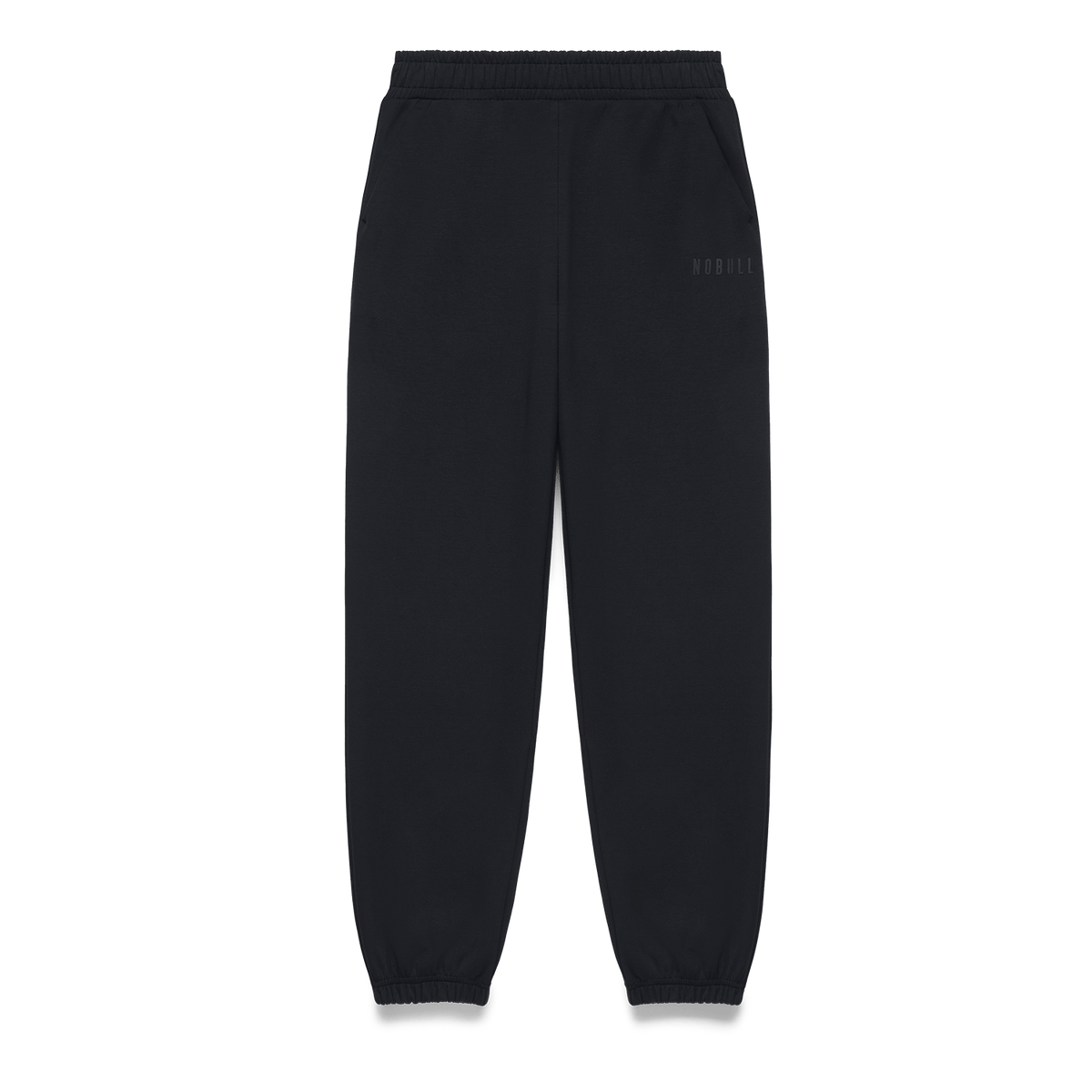 Men's Black NOBULL Elements Sweatpants Flat Lay Angle.