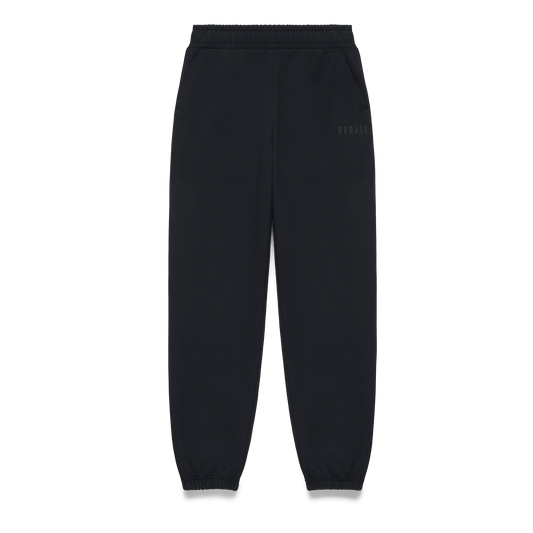 Men's Black NOBULL Elements Sweatpants Flat Lay Angle.