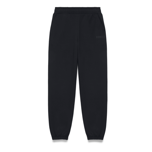 Men's Black NOBULL Elements Sweatpants Flat Lay Angle.