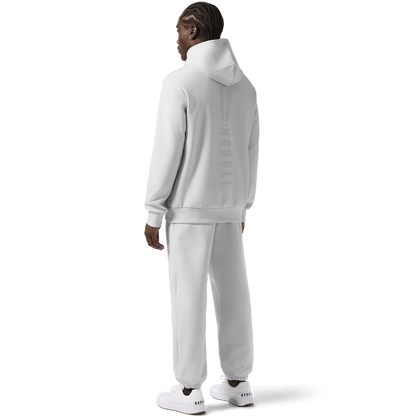 Men's Light Grey NOBULL Elements Sweatants Back Full Body Angle.