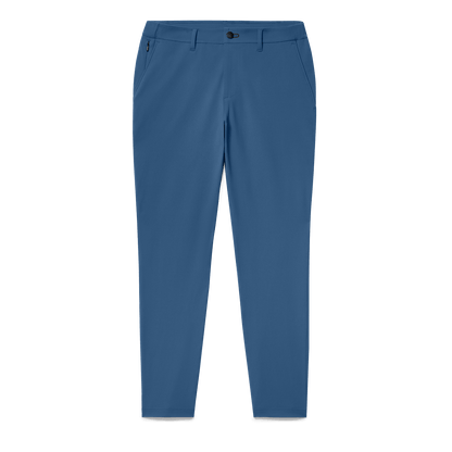 Men's Naval Blue Gamechanger 5-Pocket Pant Flat Lay Angle.