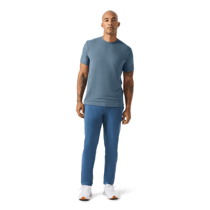 Men's Naval Blue Gamechanger 5-Pocket Pant Front Full Body Angle.