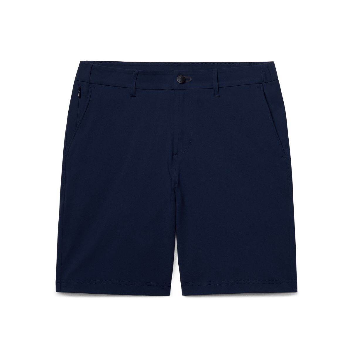 Navy Public Rec Gamechanger 5 Pocket Short Flat Lay Angle.