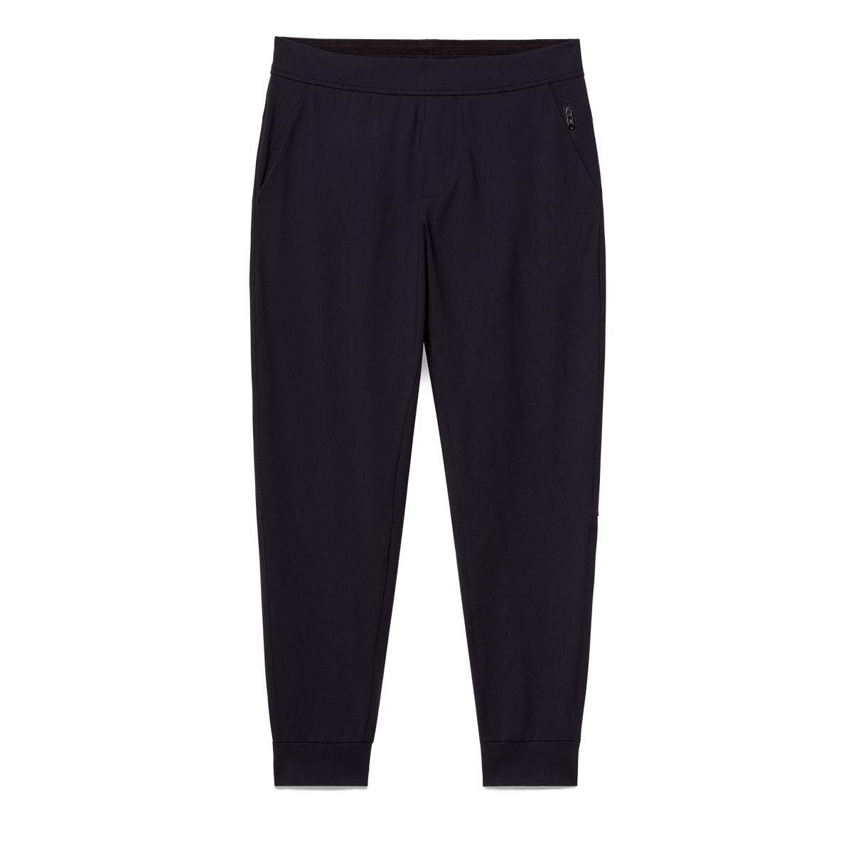 Black Men's Public Rec Gamechanger Jogger Pants Flat Lay Angle.