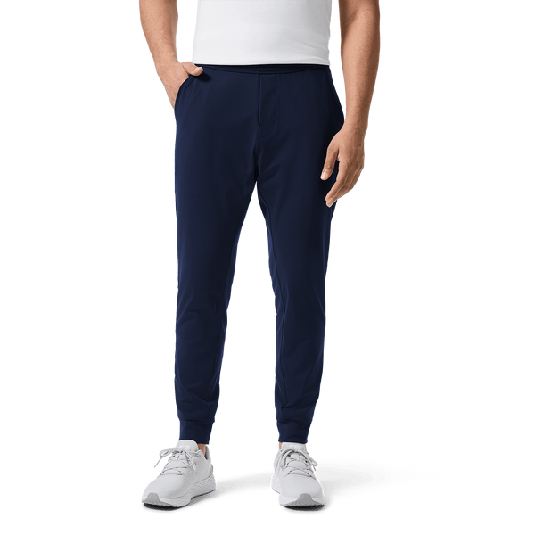Navy Men's Public Rec Gamechanger Jogger Front Lower Body Angle.