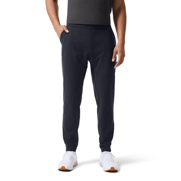 Stone Grey Men's Public Rec Gamechanger Jogger Front Lower Body Angle.