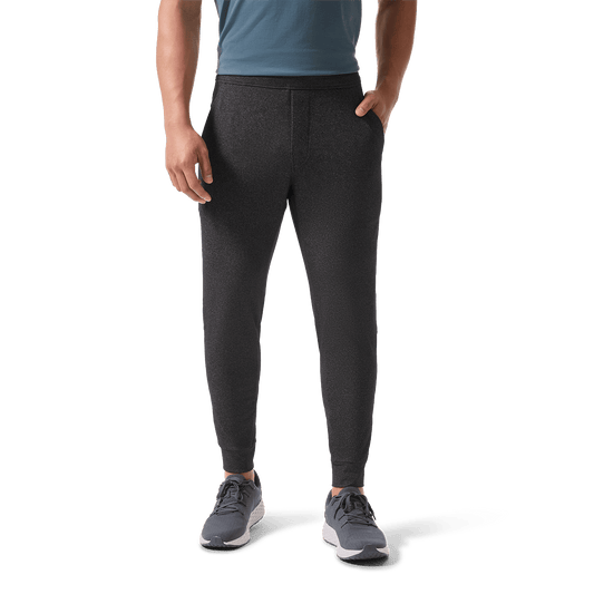 Charcoal Heather Men's Public Rec Gamechanger Jogger Front Lower Body Angle.