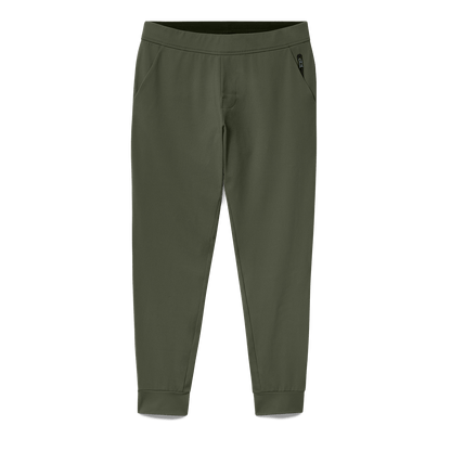 Men's Shadow Olive Gamechanger Jogger Flat Lay Angle.
