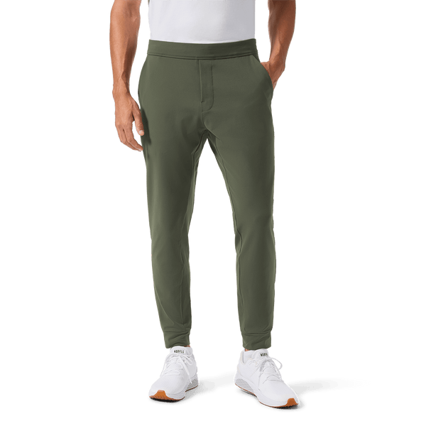 Men's Shadow Olive Gamechanger Jogger Lower Body Angle.