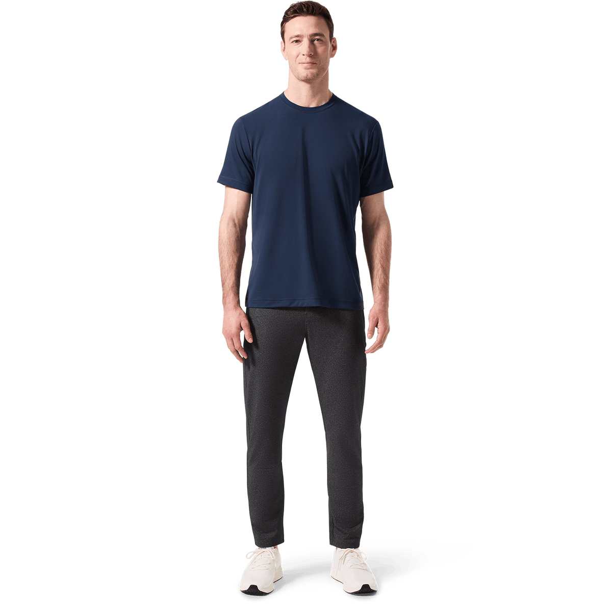 Charcoal Heather Public Rec Men's Gamechanger Rec Pant Front Full Body Angle.