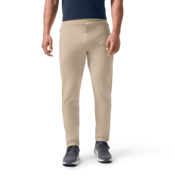 Taupe Public Rec Men's Gamechanger Rec Pant Front Lower Body Angle.