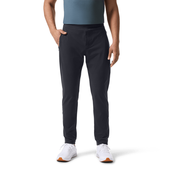 Stone Gray Public Rec Men's Gamechanger Pant Front Lower Body Angle.
