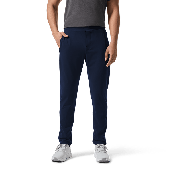 Navy Public Rec Men's Gamechanger Rec Pant Front Lower Body Angle.