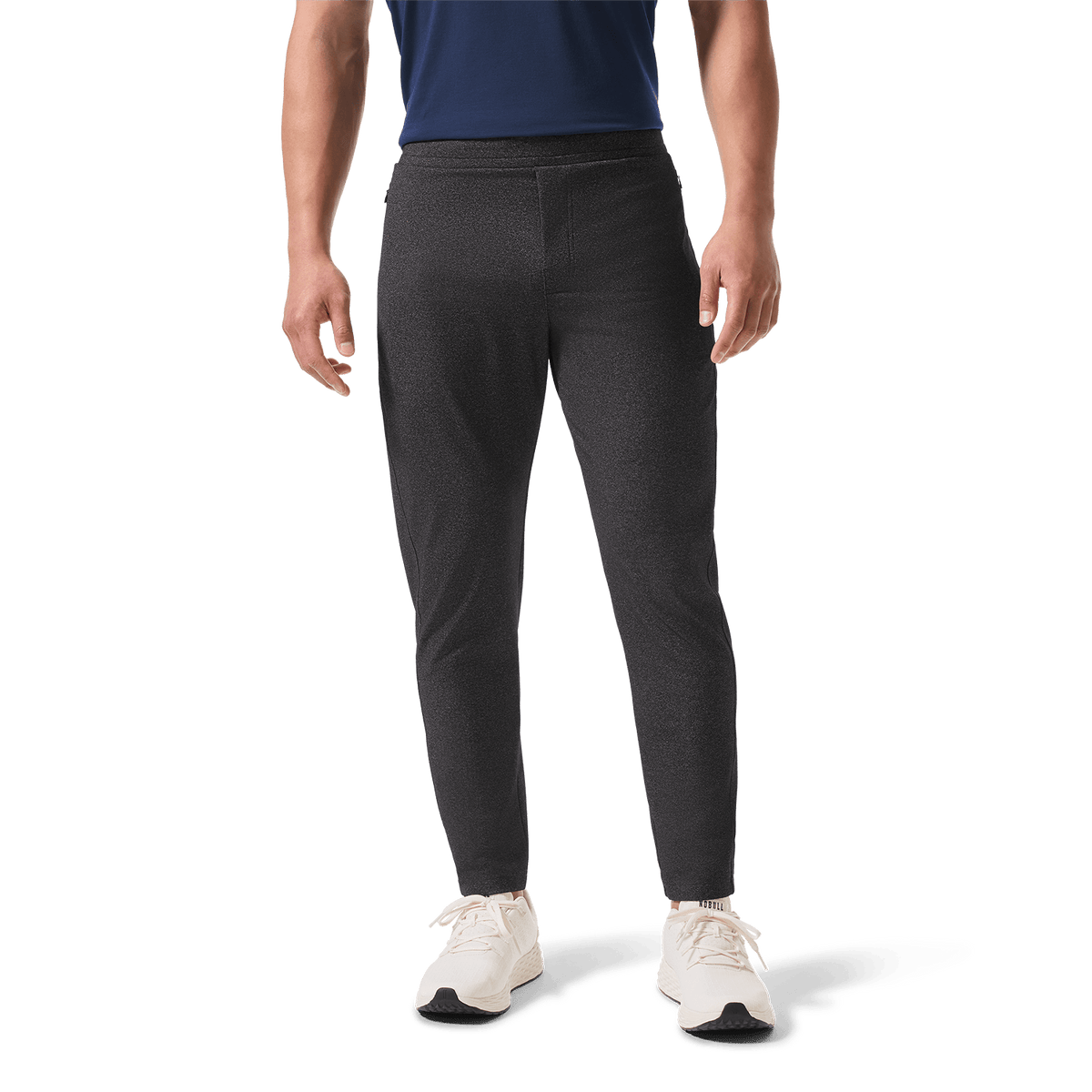 Charcoal Heather Public Rec Men's Gamechanger Rec Pant Front Lower Body Angle.