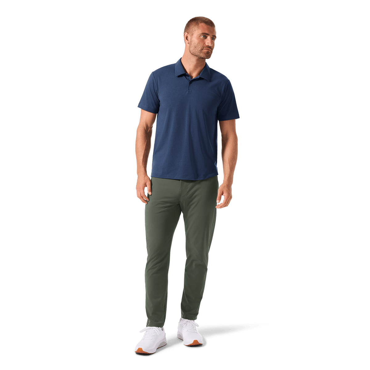 Men's Shadow Olive Gamechanger Rec Pant Front Full Body Angle.