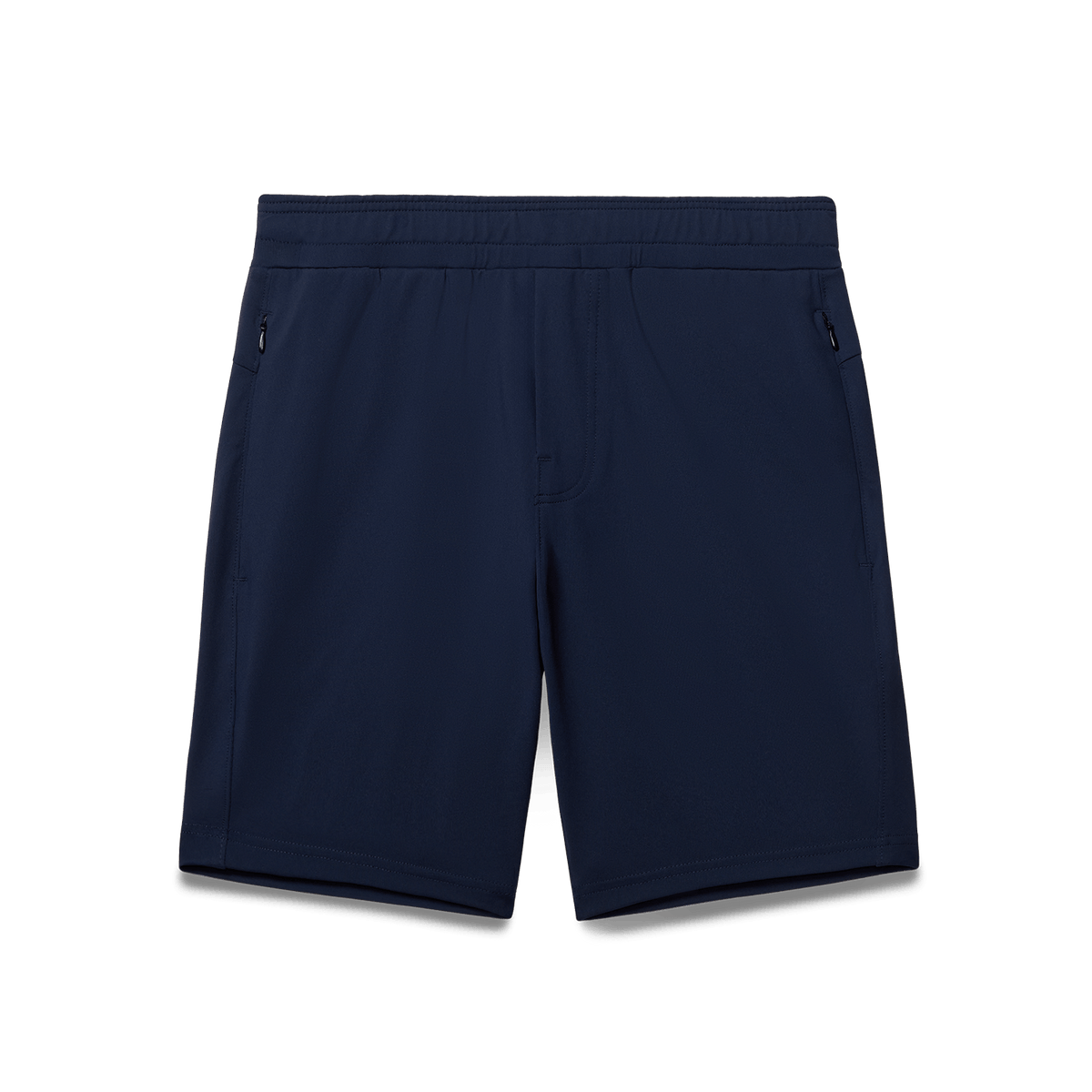 Navy Public Rec Gamechanger Short Flat Lay Angle.