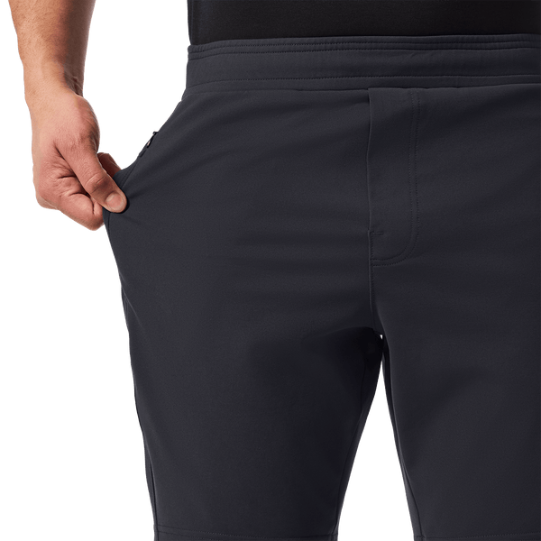 Stone Grey Public Rec Gamechanger Rec Short Stretch Detail Angle.