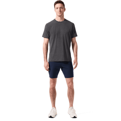 Navy Public Rec Gamechanger Short Front Full Body Angle.