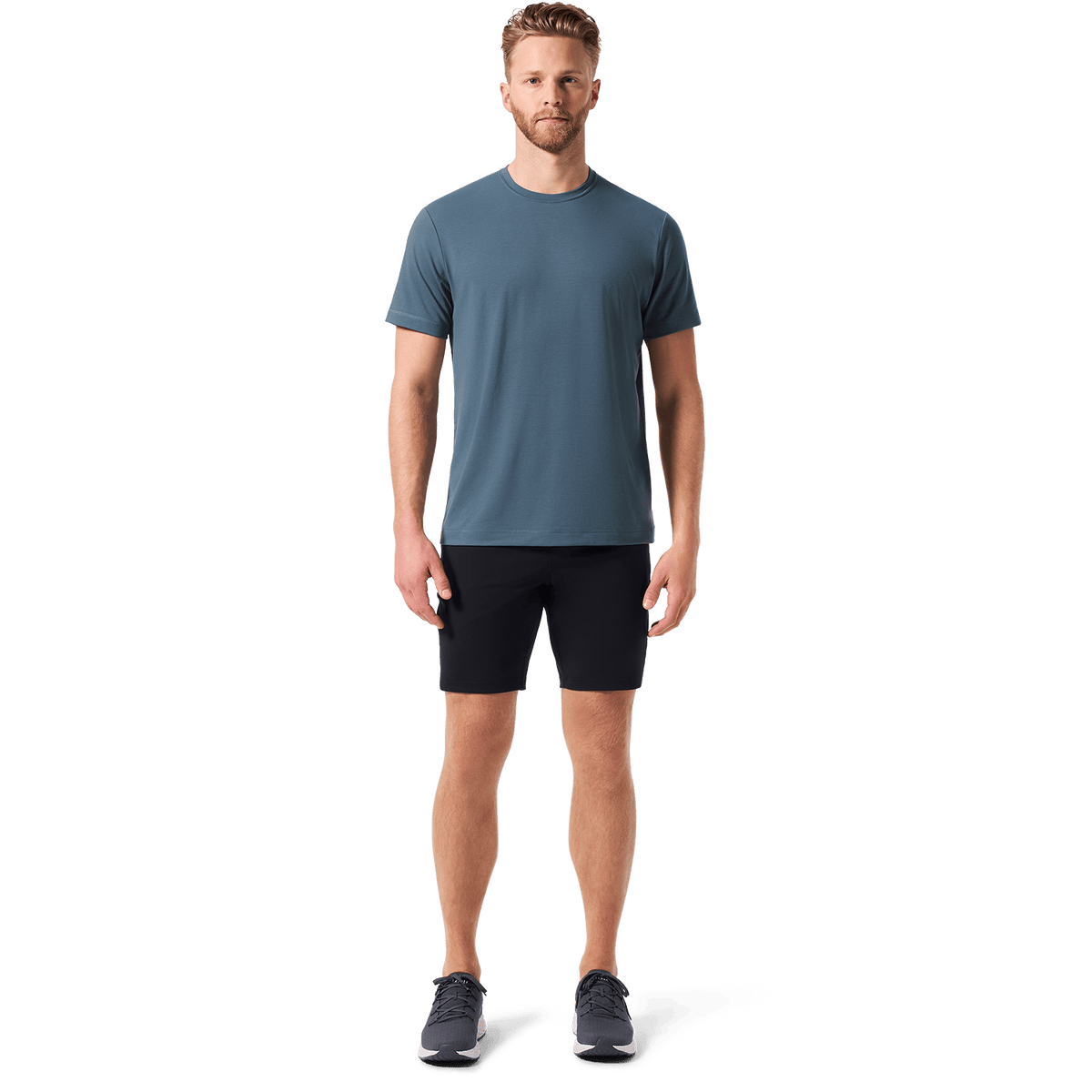 Black Public Rec Gamechanger Rec Short Front On Body Angle.