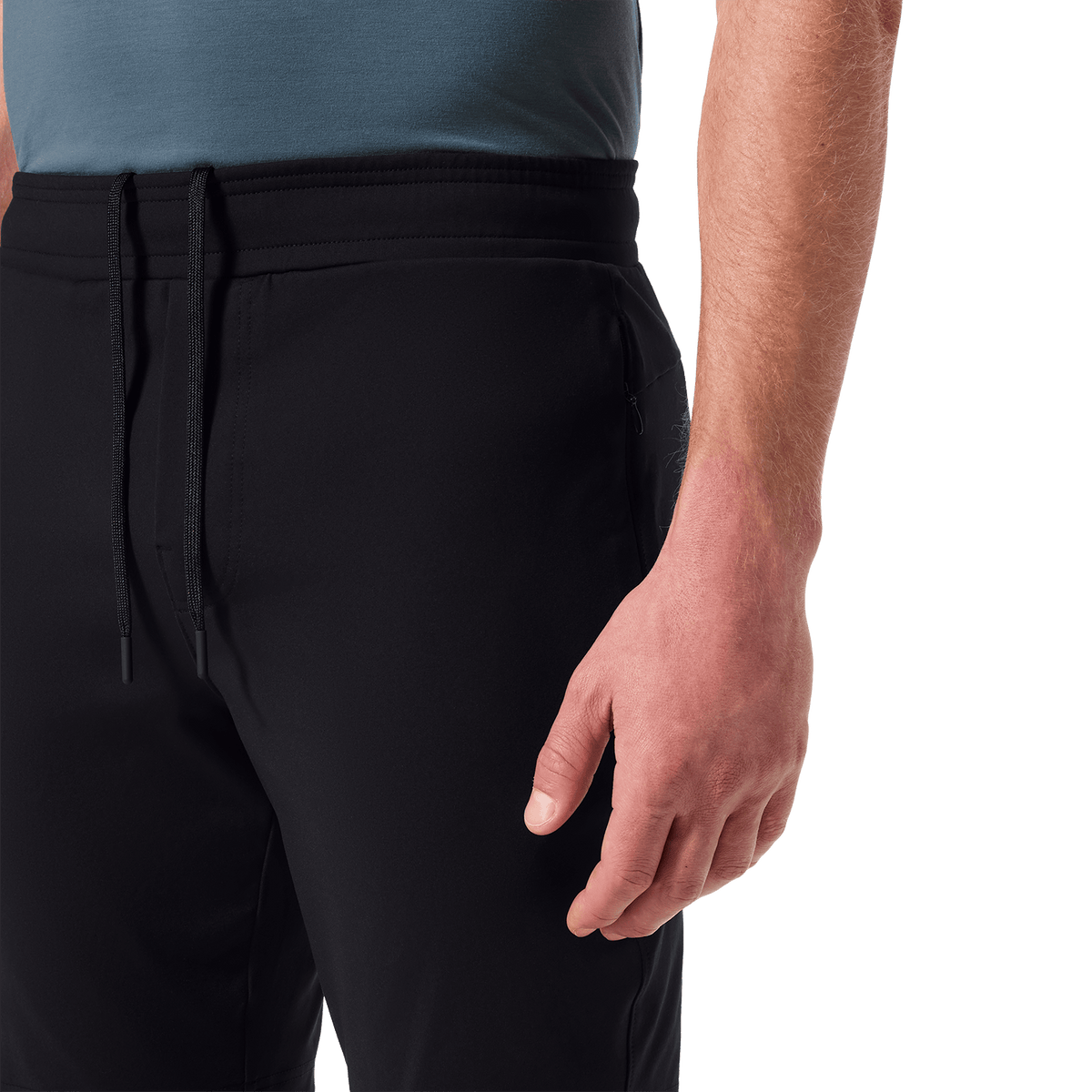 Black Public Rec Gamechanger Rec Short Drawstring Angle.