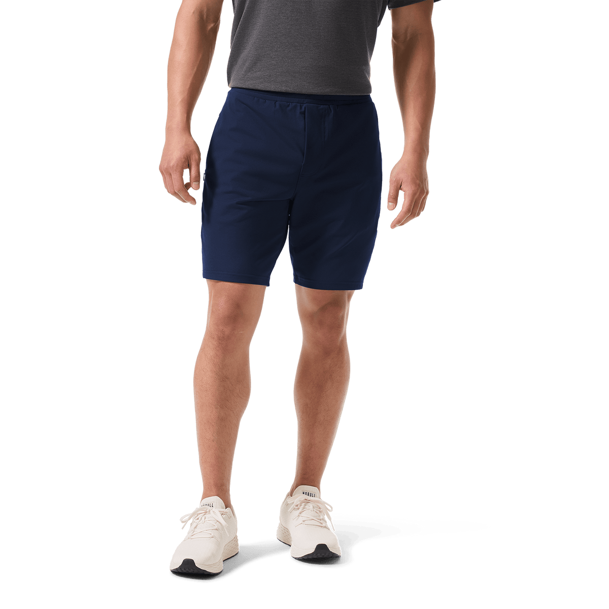 Navy Public Rec Gamechanger Short Lower Body Angle.