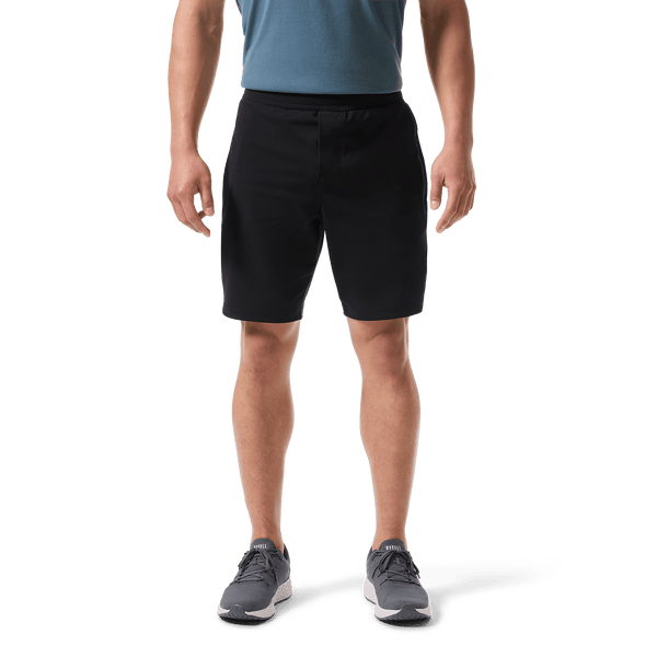 Black Public Rec Gamechanger Rec Short Front Lower Body Angle.