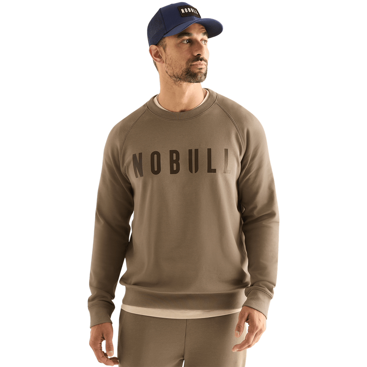 Men's Fallen Rock NOBULL Layers Crew Front On Body Angle.