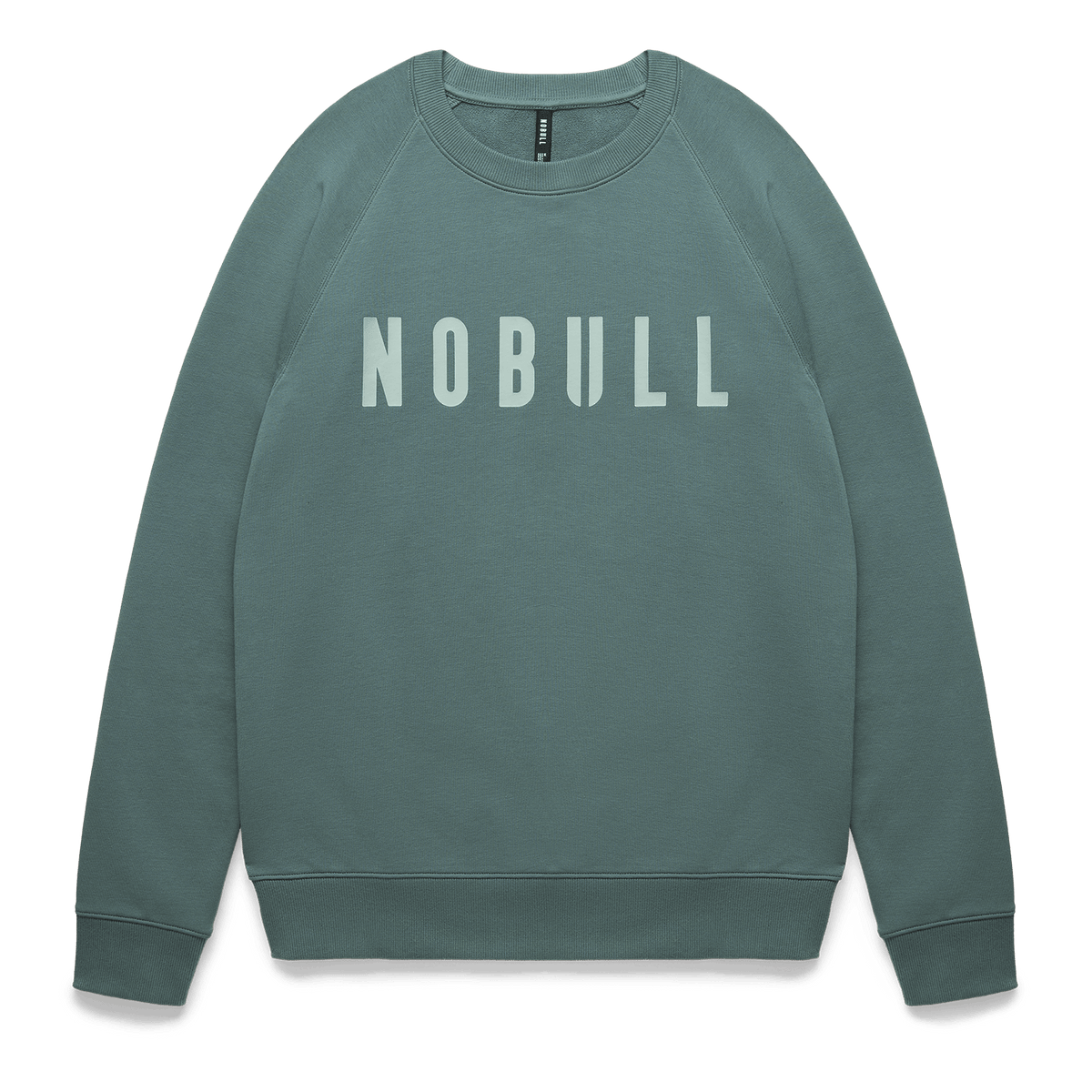 Men's Silver Pine NOBULL Crew Flat Lay Angle.