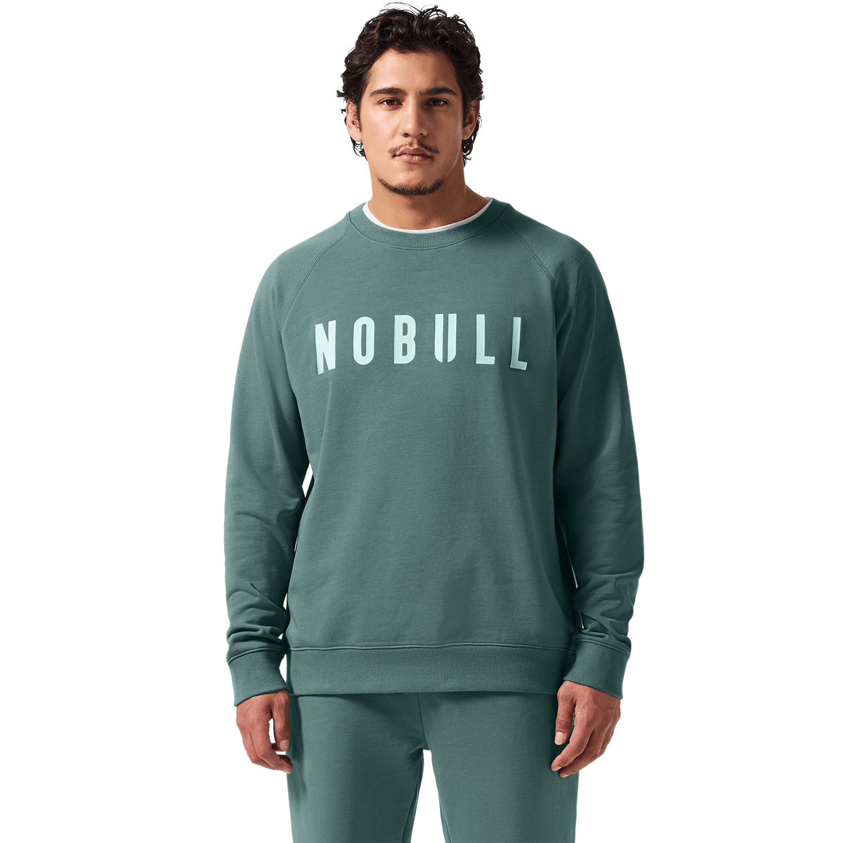 Men's Silver Pine NOBULL Crew Front Angle.